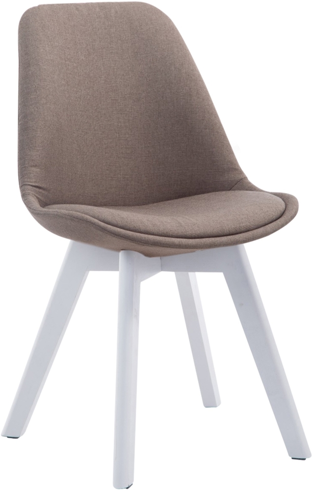 Besucherstuhl Borneo V2 Weiß Stoff [1519939124] Bild 1