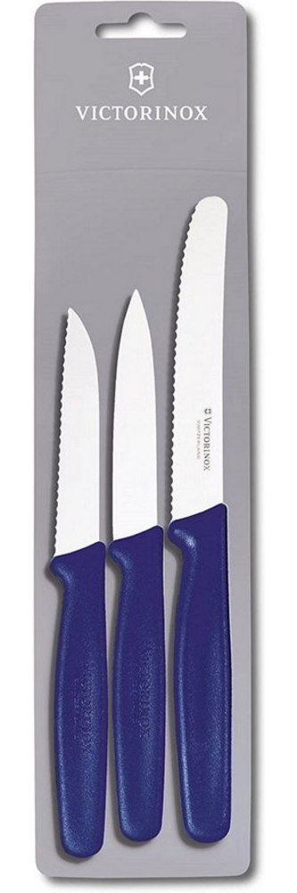 Victorinox 3-tlg. Küchenmesser-Set Standard Blau Bild 1