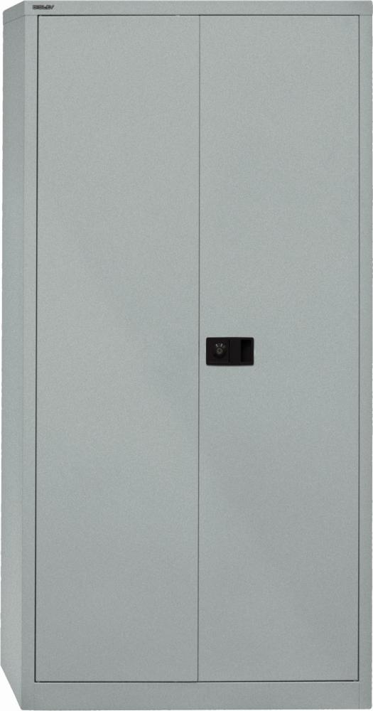 Bisley Flügeltürenschrank Universal, Garderobeneinsatz, Farbe silber Bild 1