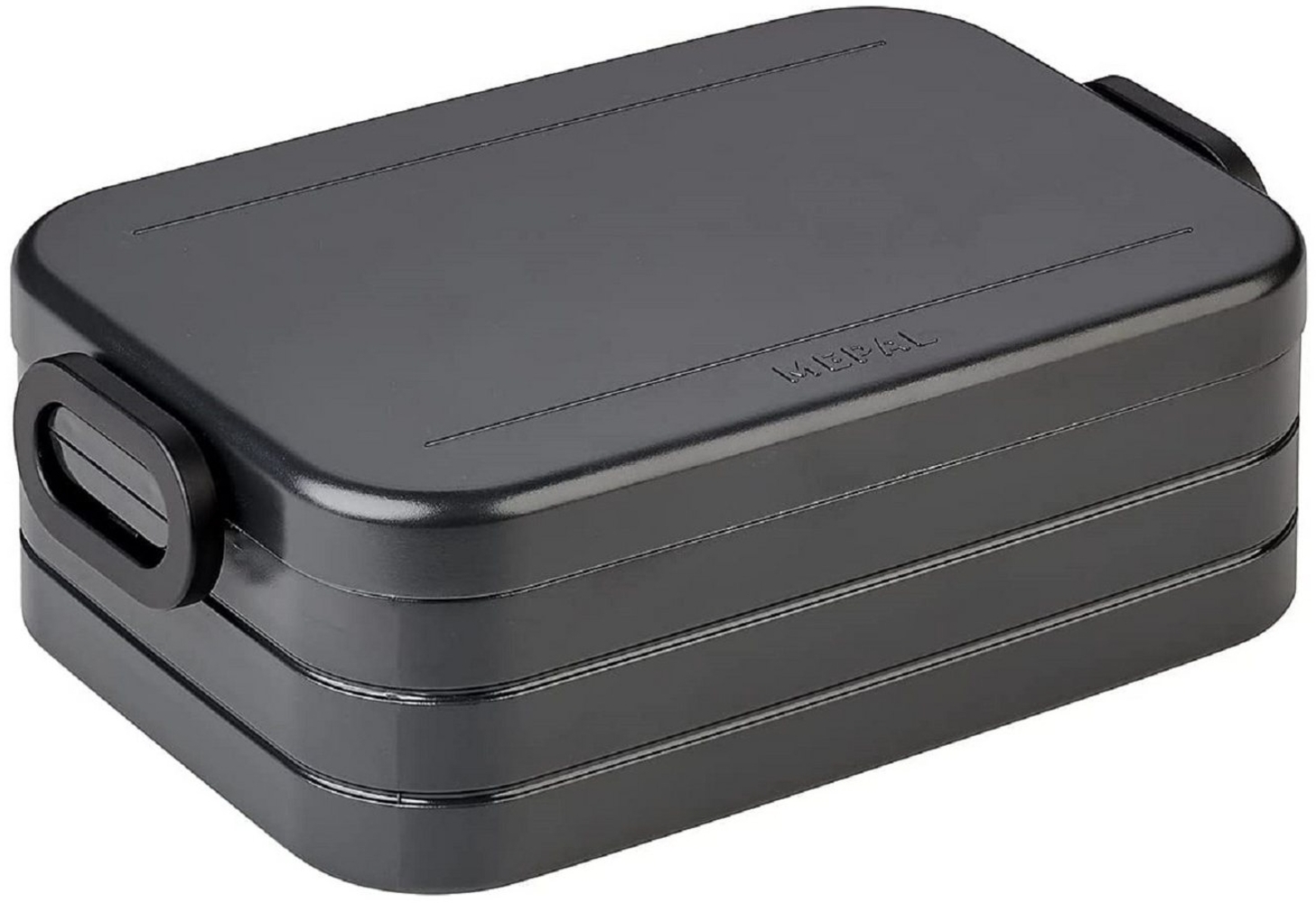 Mepal - Lunchbox Take A break midi - Brotdose mit Trennwand - geeignet für bis zu 4 butterbrote - 900 ml - Nordic black Bild 1