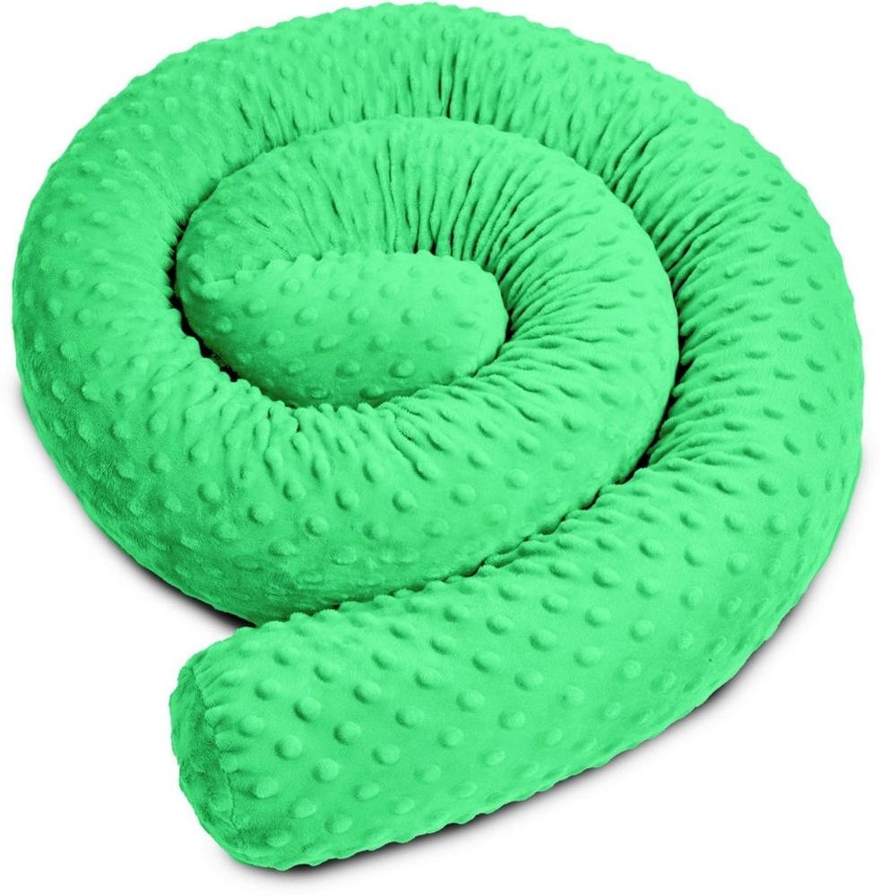 Amilian Nestchenschlange Bettschlange 210cm - Seitenschläferkissen - Nestschlangen, Nestchen - Bettumrandung als Kopfschutz - Kantenschutz für Babybett Bild 1