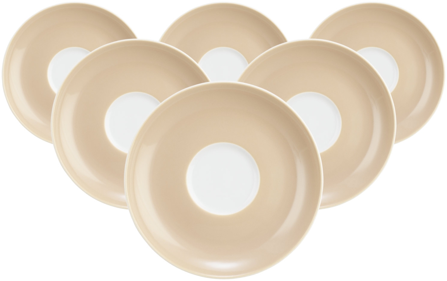 Seltmann Weiden Liberty Pure Colors Teeuntertasse ø 13 cm 6er Set - Dusty Beige Bild 1