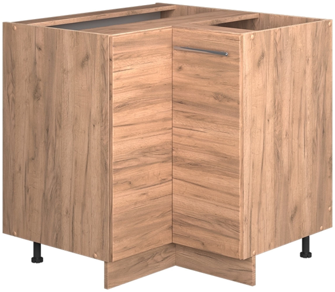 Eckunterschrank Fame-Line Goldkraft Eiche 80.5 cm , AP Anthrazit Vicco Bild 1