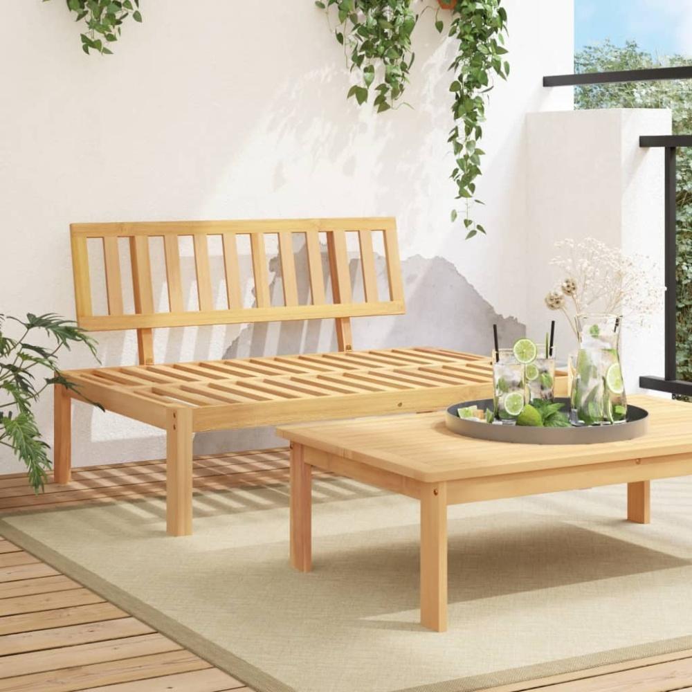 vidaXL Garten-Mittelsofa aus Paletten Massivholz Akazie 365850 Bild 1