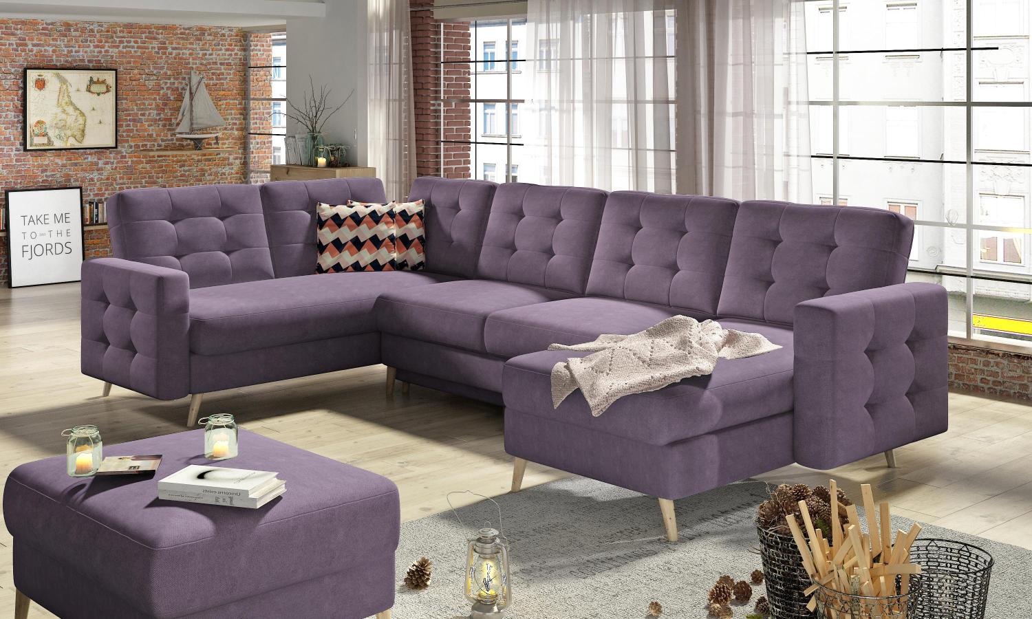 Wohnideebilder Asgard U Lila Ecksofas & Eckcouches AsdU_13 Bild 1