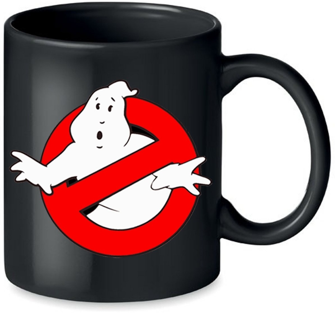 Blondie & Brownie Tasse Ghostbusters Ghost Geister Geisterjäger in Schwarz und Weiß, Keramik, Spühlmaschinenfest Bild 1