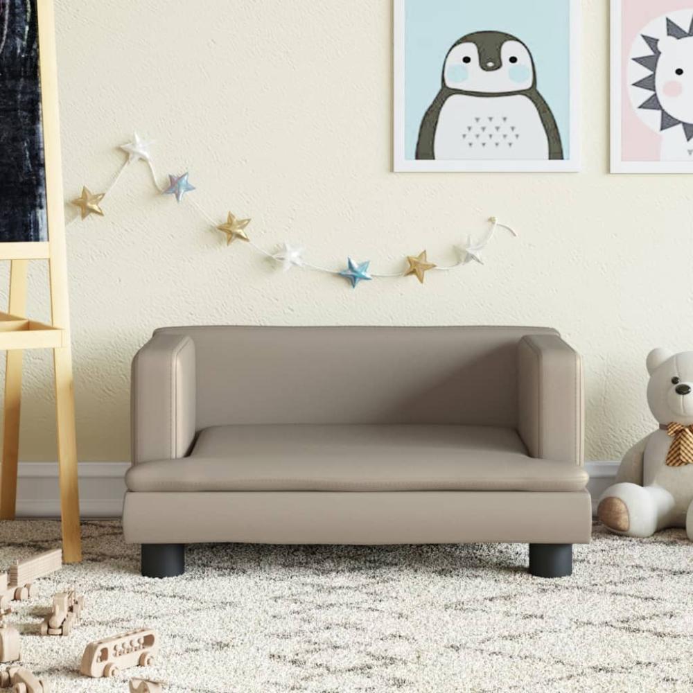 vidaXL Kindersofa Cappuccino-Braun 60x40x30 cm Kunstleder 3196328 Bild 1