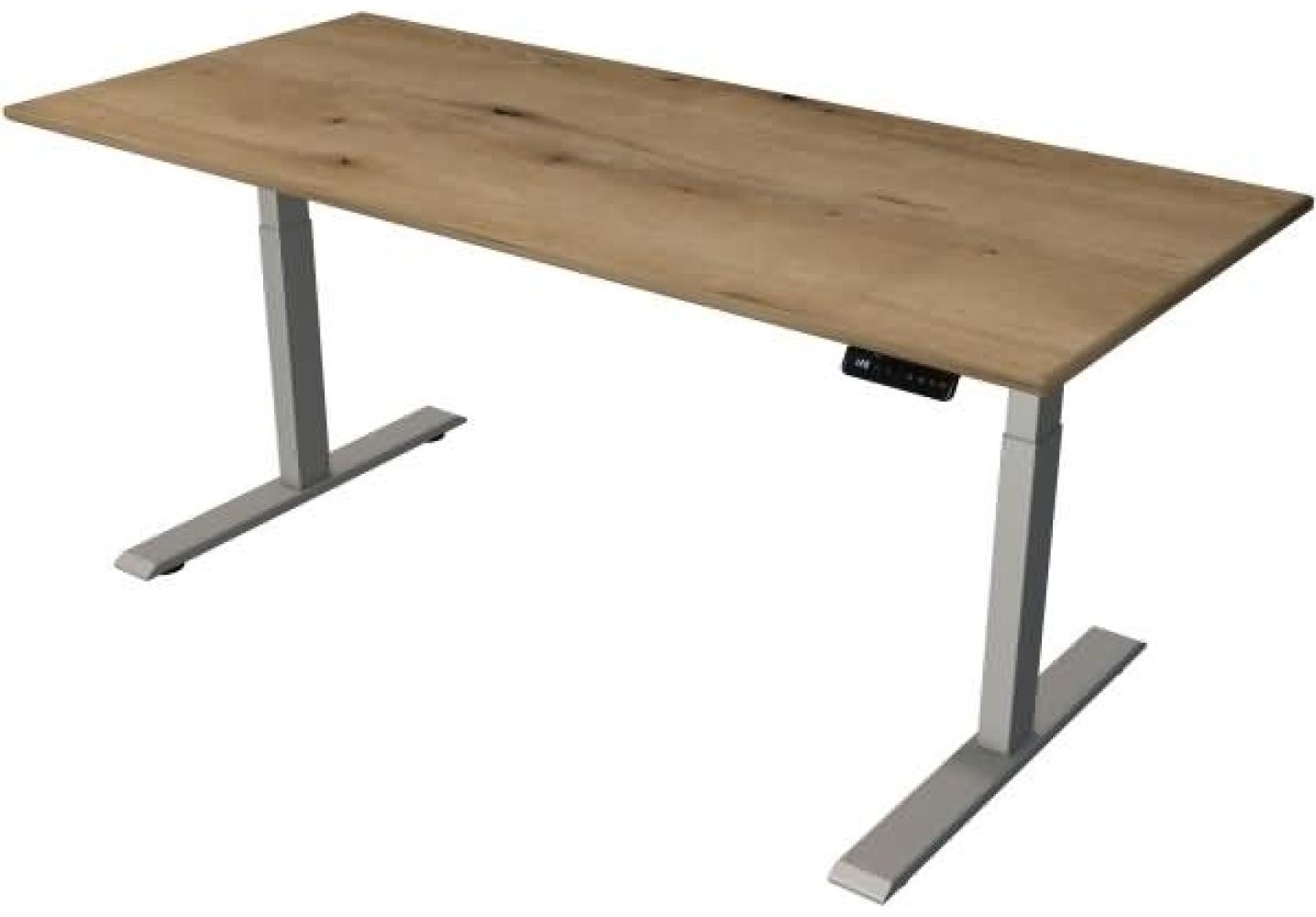 Kerkmann Steh-/Sitztisch Move 2 elektrisch Fuß silber 180x80x63-127cm Bild 1