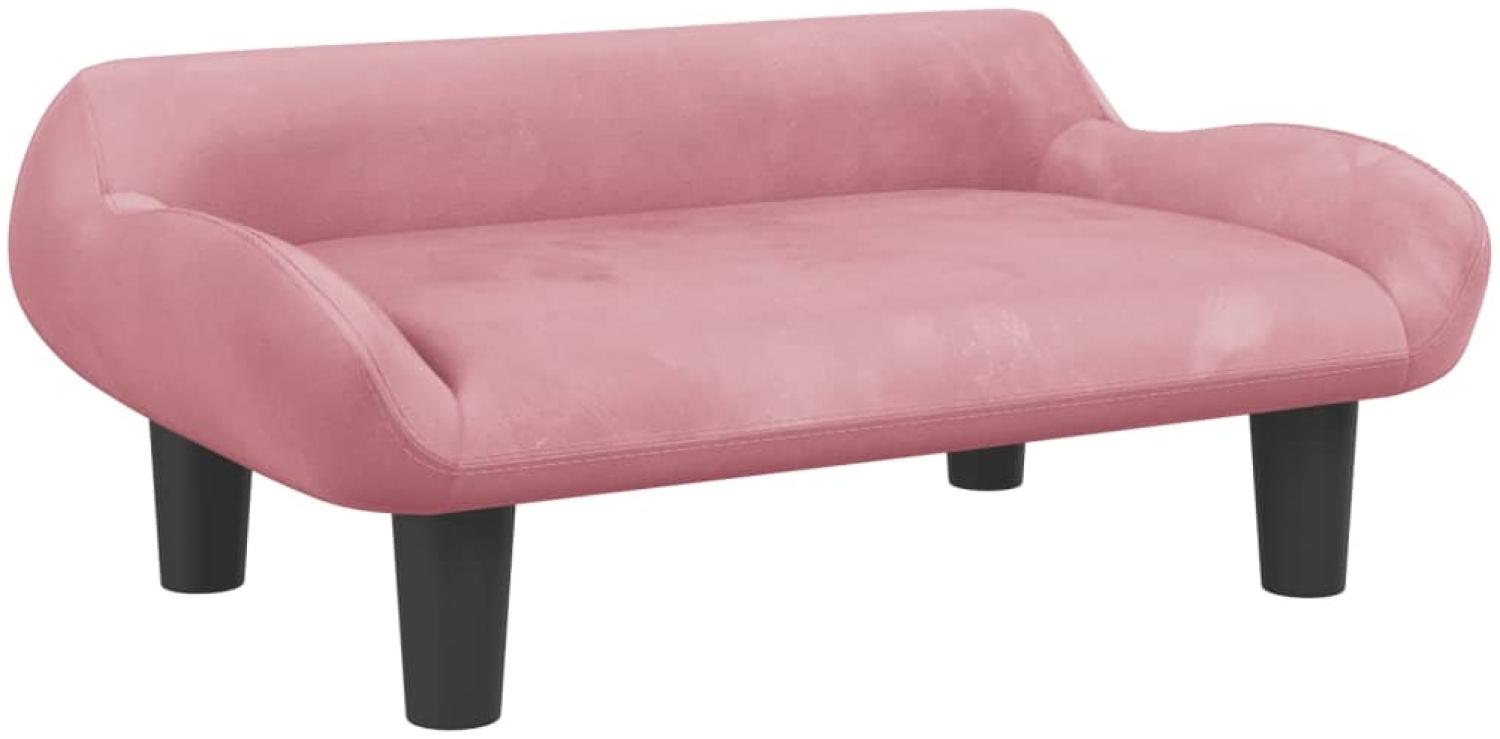 vidaXL Kindersofa Rosa 70x40x24 cm Samt 3196352 Bild 1