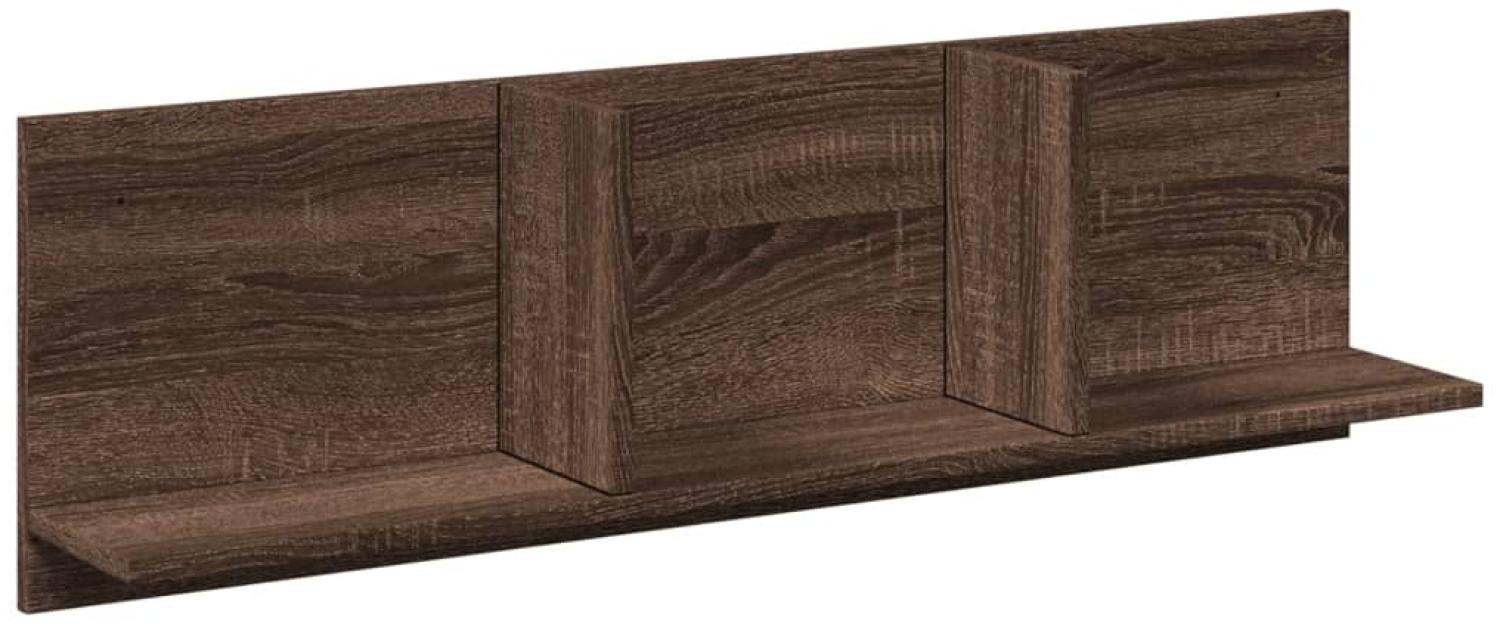 vidaXL Wandschrank 100x16,5x30 cm Braun Eichen-Optik Holzwerkstoff 854865 Bild 1