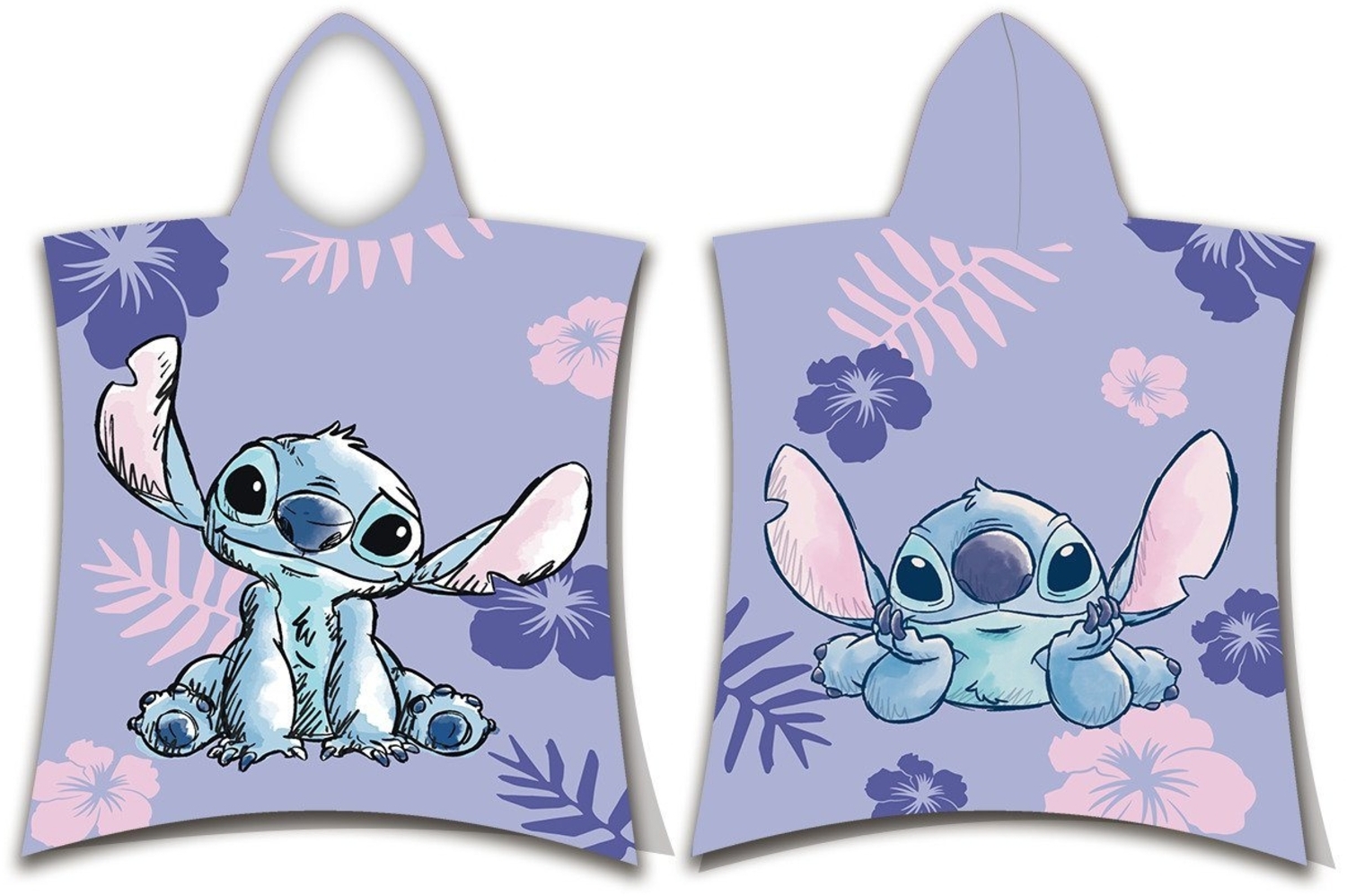 Disney Kapuzenhandtuch Lilo and Stitch Poncho Strandtuch mit Kaputze 50 x 115 cm Bild 1