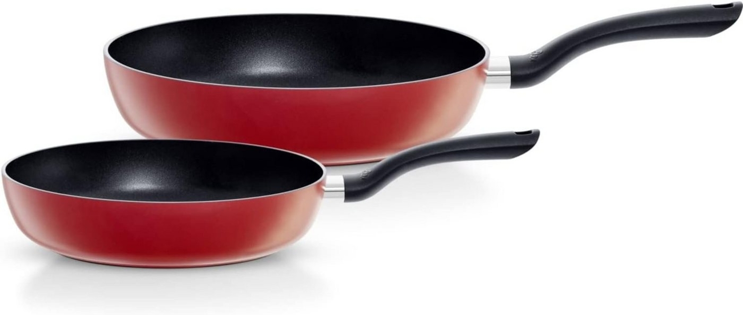 Fissler Pfannen-Set Cenit® Red, Aluminium (Set, 2-tlg, Pfanne 24 + 28 cm), antihaftbeschichtet Bild 1