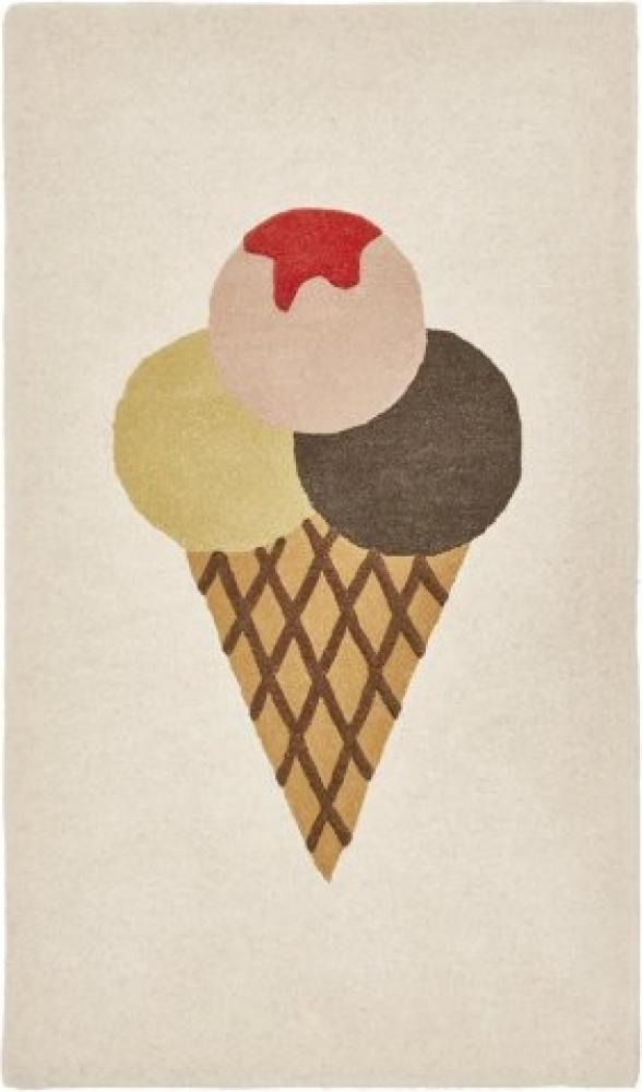 Getufteter Kinderteppich \"Icecream\", 140 x 80 cm, aus Wolle und Baumwolle, von OYOY Bild 1