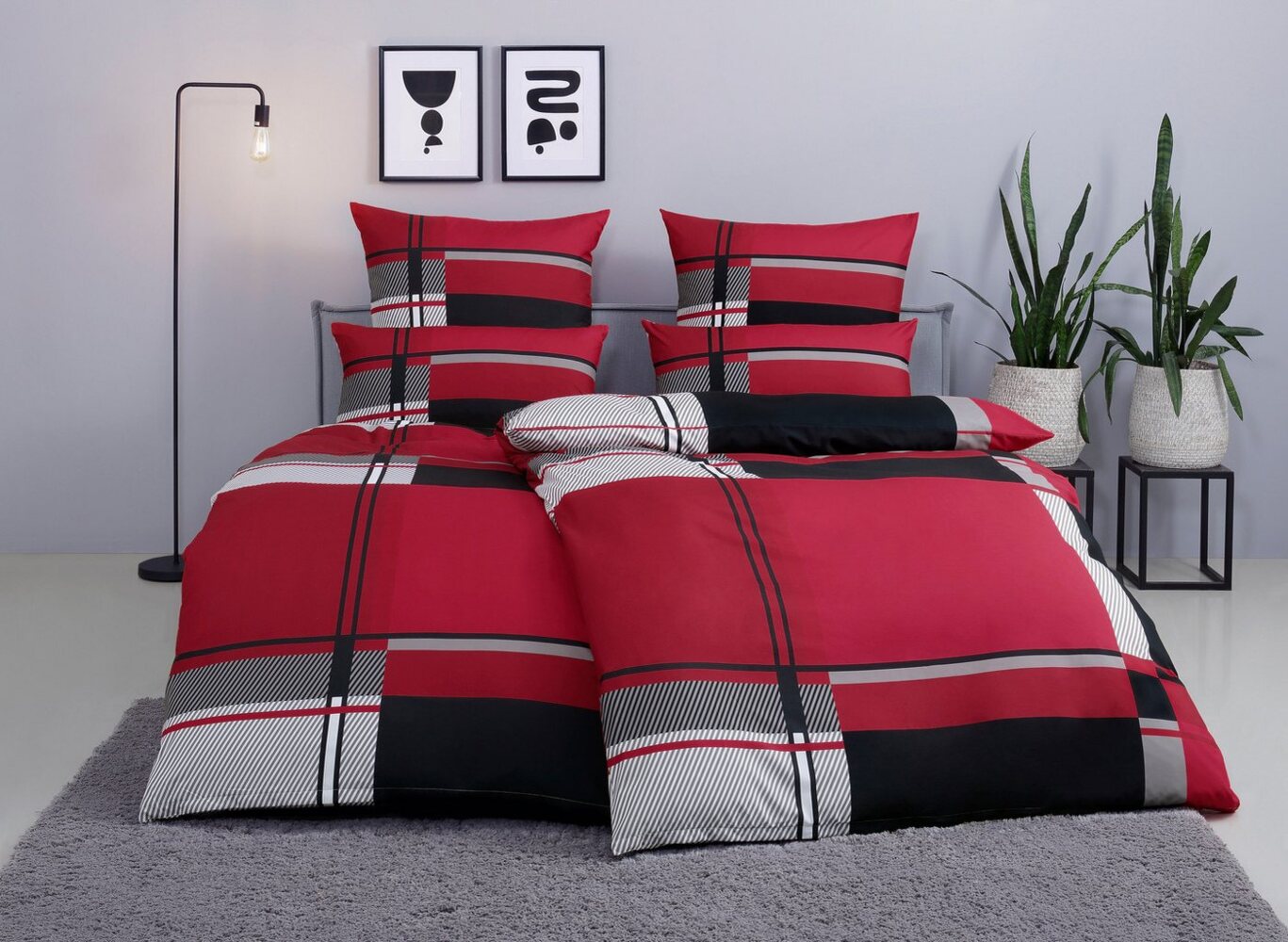 my home Bettwäsche NINA, in verschiedenen Qualitäten, Microfaser, 2 teilig, in den Größen: 135x200 oder 155x220 cm Bild 1