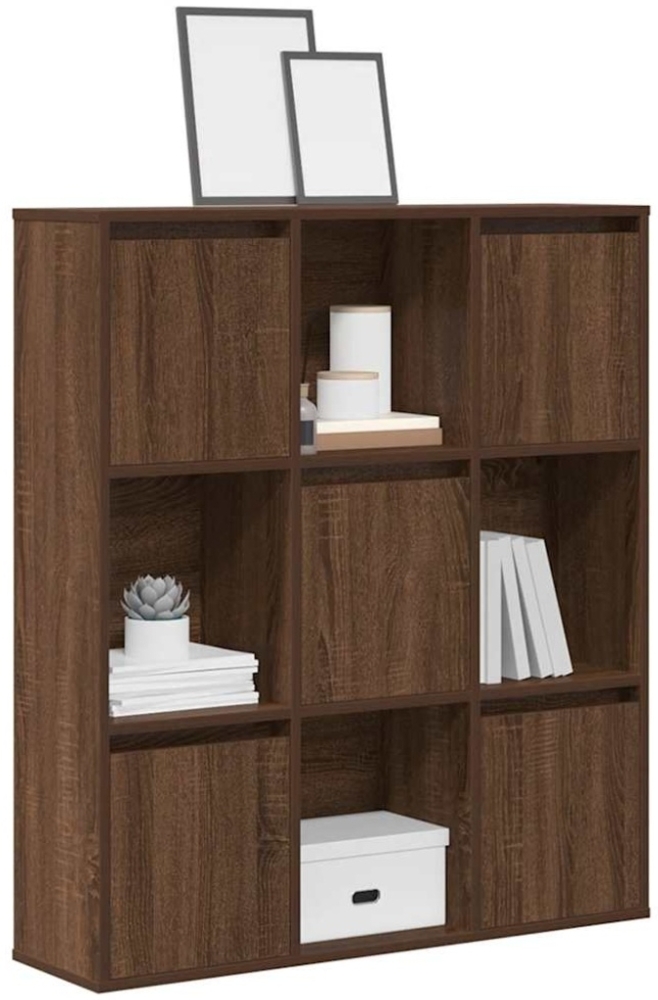 vidaXL Bücherregal Braun Eichen-Optik 89x24x101,5 cm Holzwerkstoff 860406 Bild 1