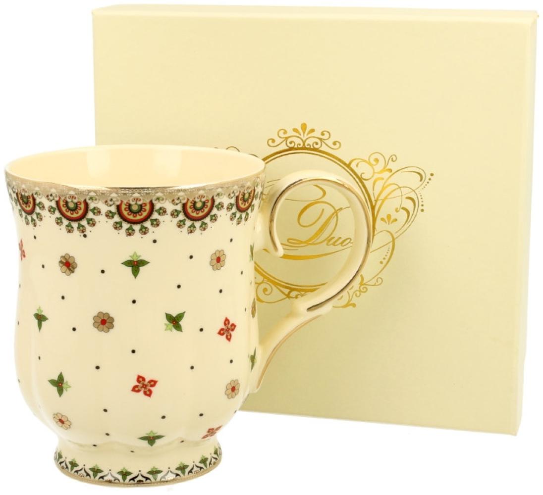 DUO ECRU Becher 450 ml CASABLANCA New Bone China Porzellan Bild 1