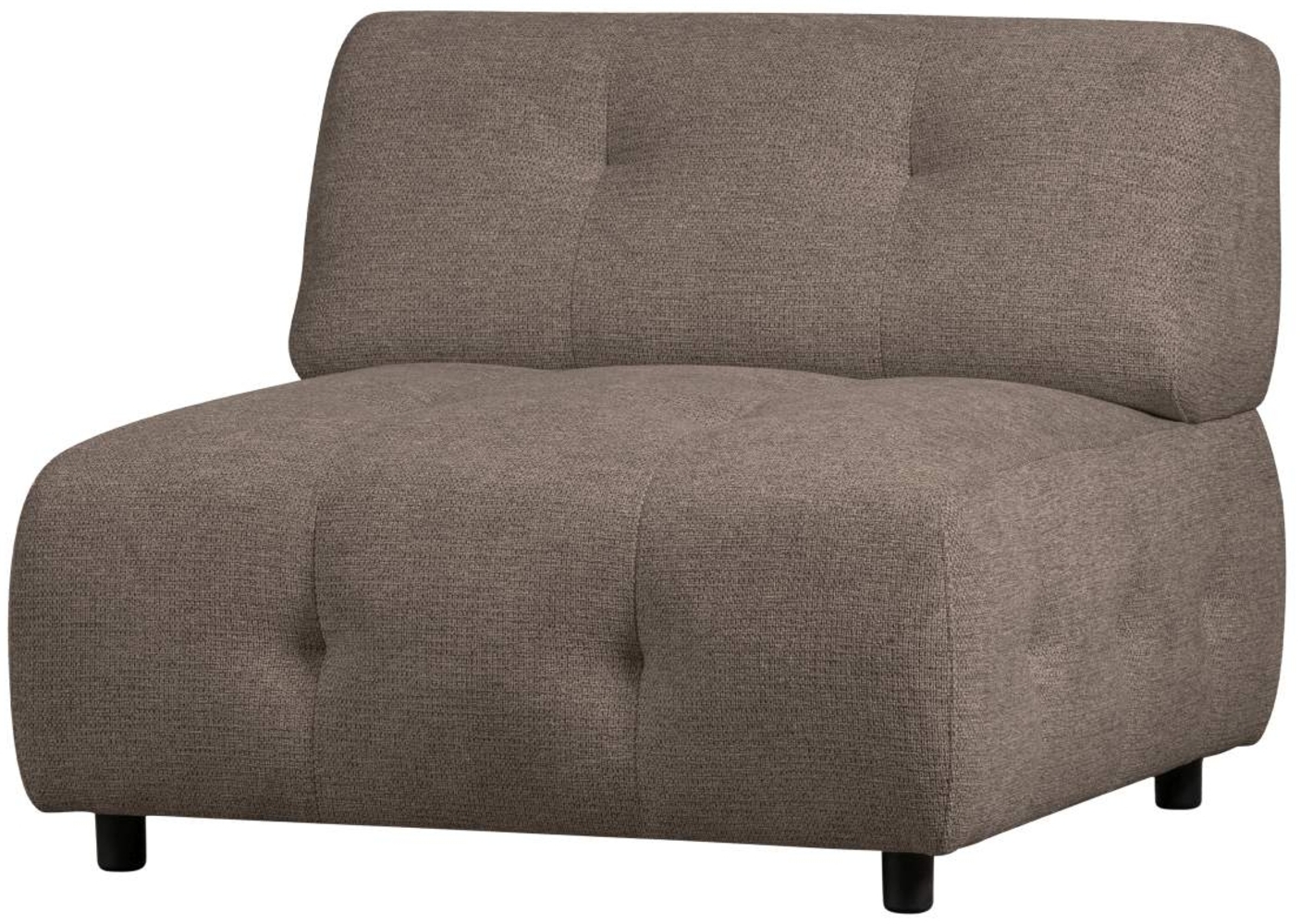 Modulsofa Louis Element aus Chenille, Braun Bild 1