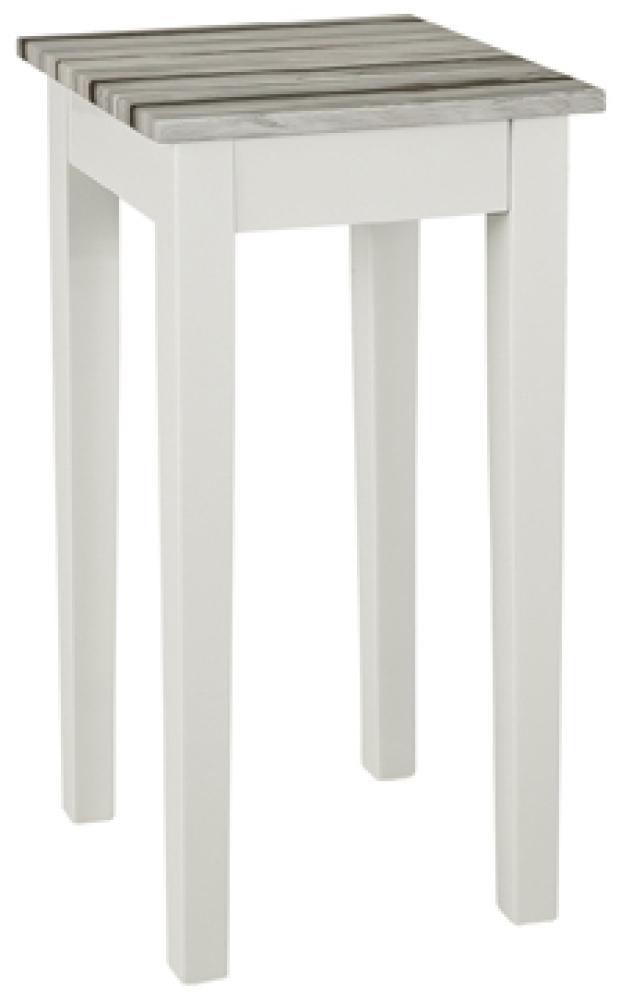 Konsole >Lisa< in weiß-maritimo kiefer aus MDF - 30 x 61 x 30 cm (BxHxT) Bild 1