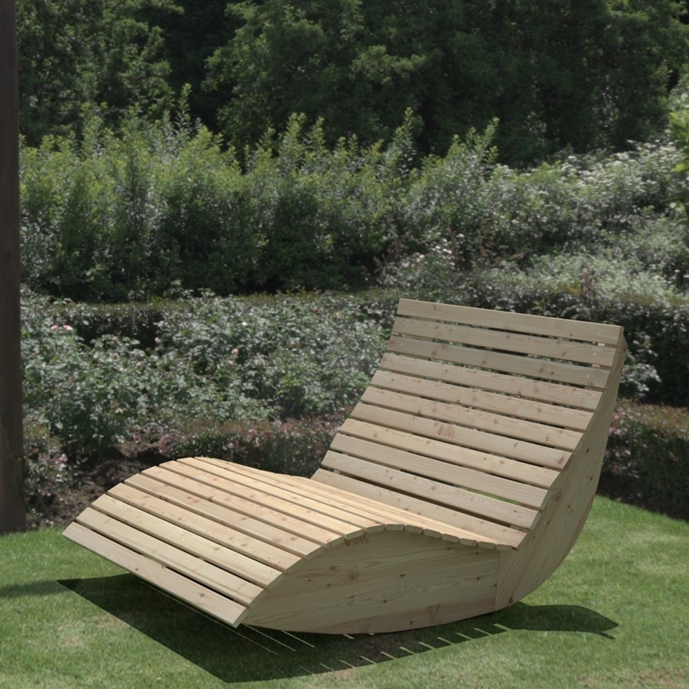 Gartenliege "Schaukel-Sannerl" (Lärche) Breite 140cm Schaukelliege Relaxliege Bild 1