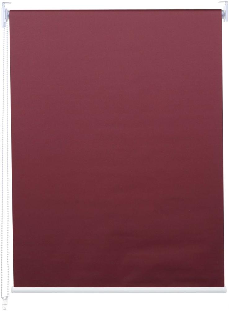 Rollo HWC-D52, Fensterrollo Seitenzugrollo Jalousie, 110x230 cm Sonnenschutz Verdunkelung blickdicht ~ bordeaux Bild 1