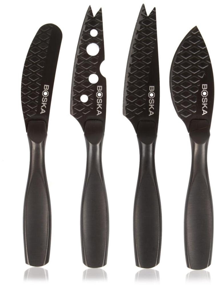 Boska Käsemesser-Set Mini Monaco+ Schwarz, Käsemesser, Käseschneider, Edelstahl, Schwarz, 16 cm, 307088 Bild 1