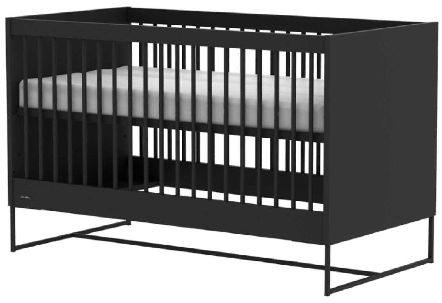 Kidsmill Modular 2 Babybett Mattschwarz – Schwarz Bild 1