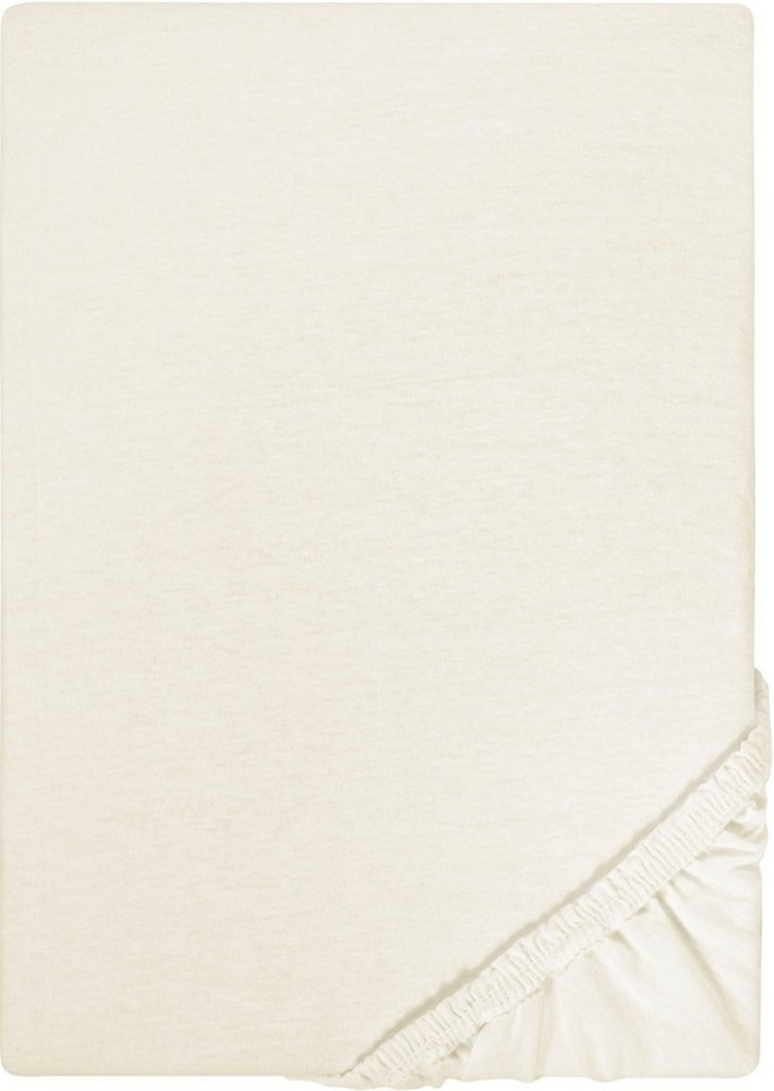 Castell Jersey-Stretch-Spannbetttuch 0077113, natur, 1x 120x200 cm Bild 1