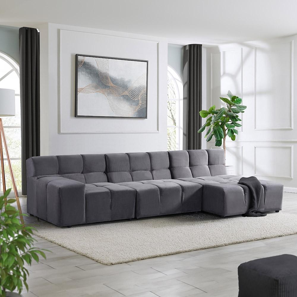 HOME DELUXE Modulares Sofa ORLENA - Anthrazit 306 x 148 cm Bild 1