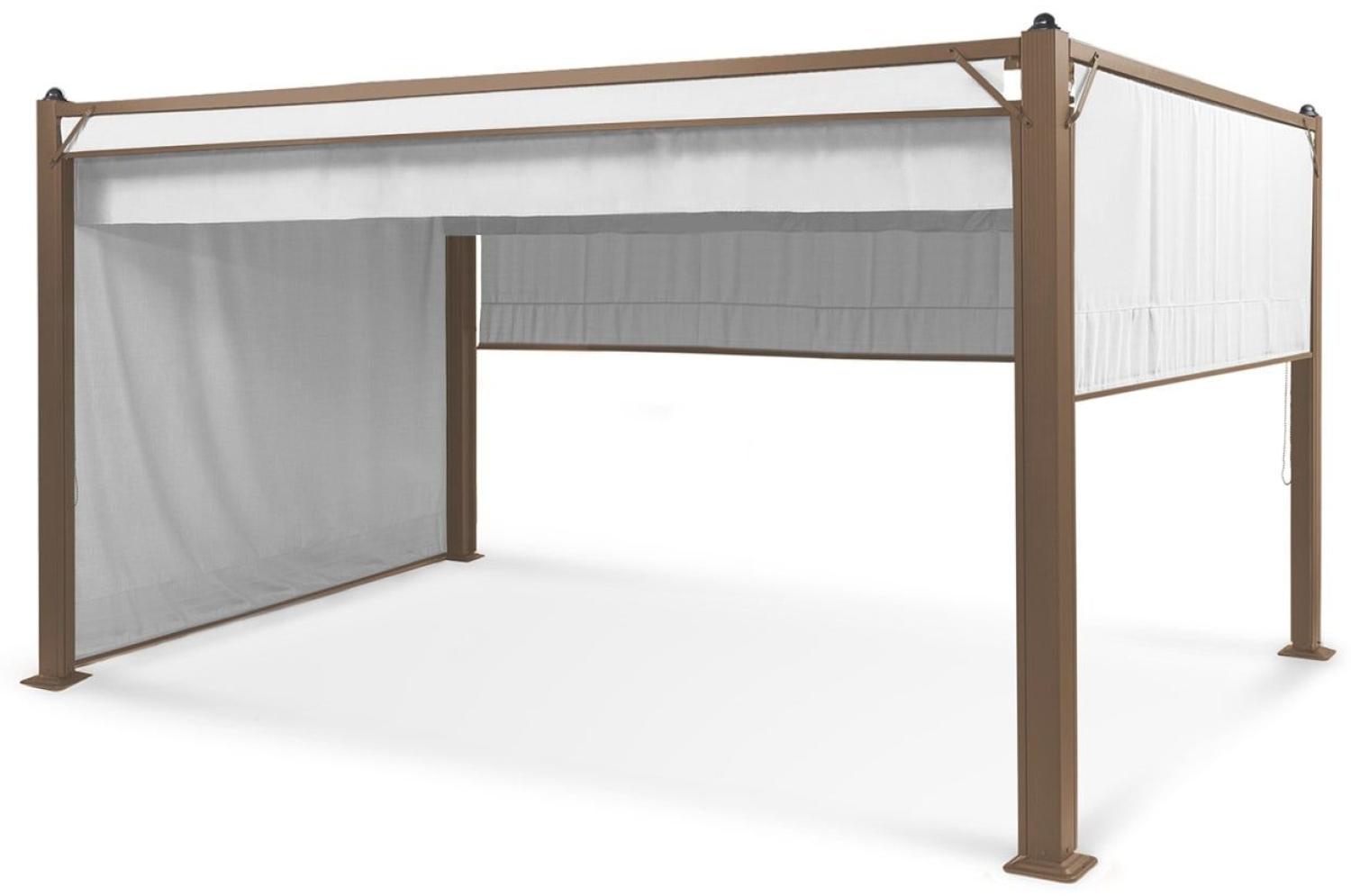 Pantheon Cortina Rust Pavillon mit Dach 3x4 m 4 Seitenteile Weiß Bild 1