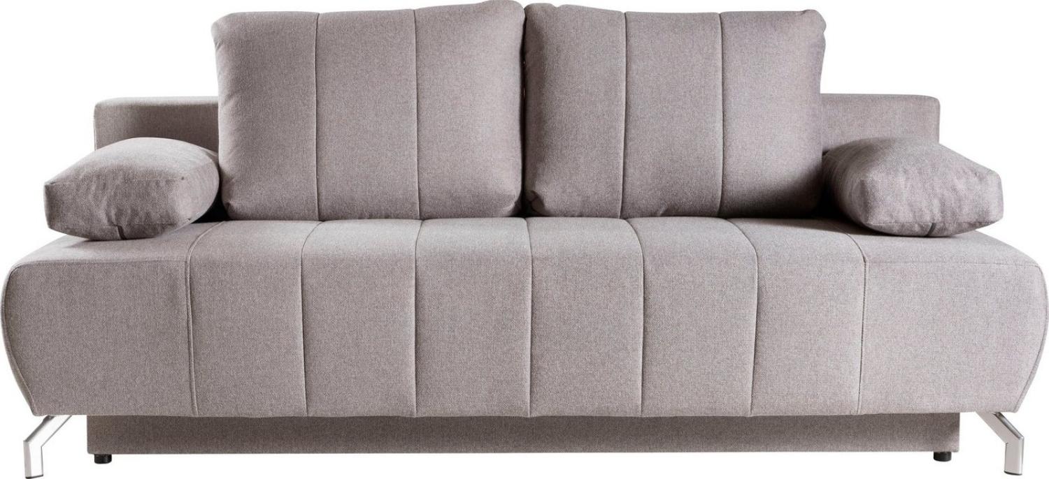 WERK2 Schlafsofa Troya, 2-Sitzer Sofa und Schlafcouch mit Federkern & Bettkasten Bild 1