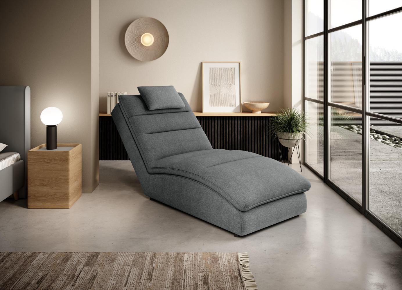 Wohnideebilder Taco Grau Chaiselongue CH-TAC-05VER Bild 1