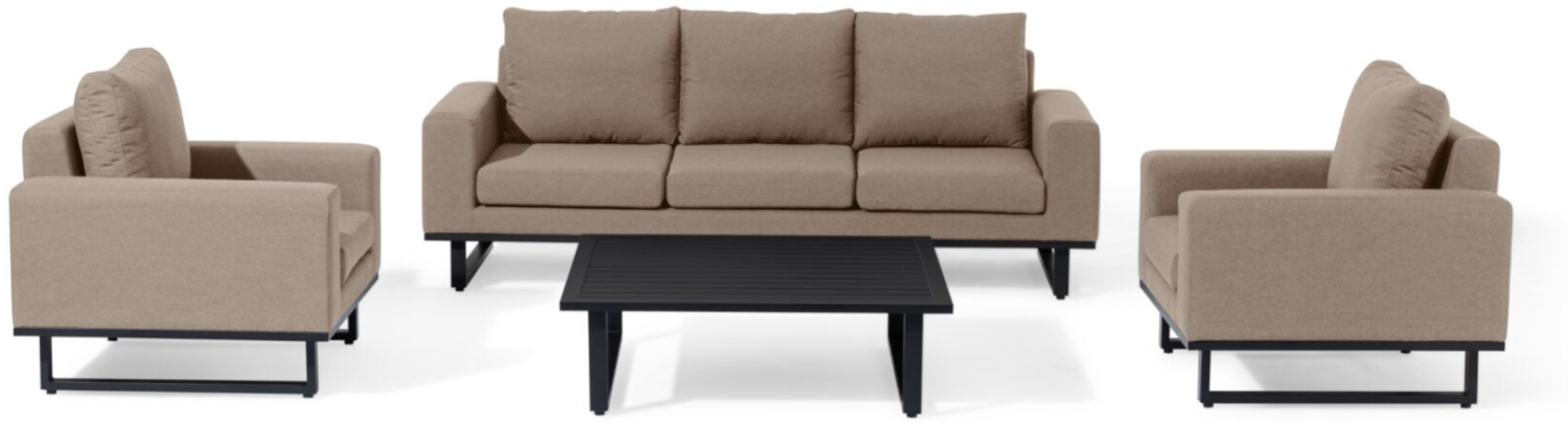 Ethos 3-Sitzer Sofaset Mit Couchtisch Taupe Bild 1