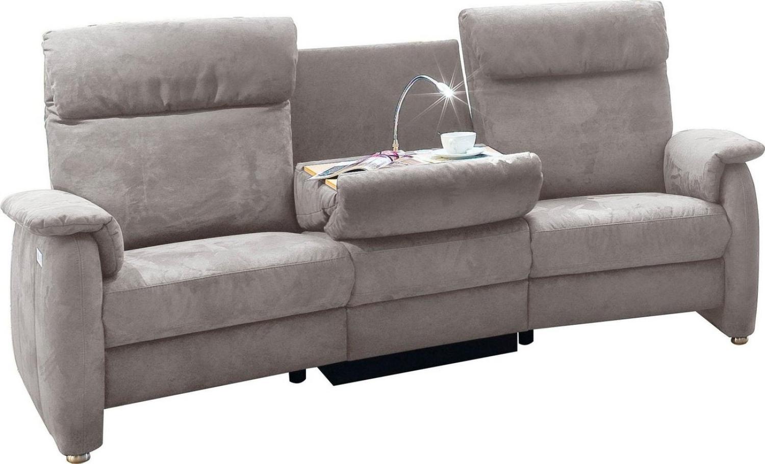 Home affaire Sofa Turin, mit motorischer Relaxfunktion, Tisch, Leuchte + USB-Ladestation Bild 1