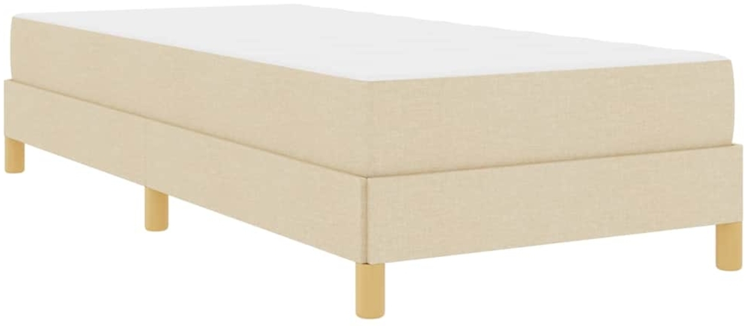 vidaXL Boxspringbett Creme 90 x 200 cm Stoff 3398540 Bild 1