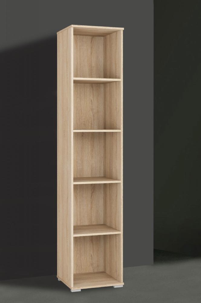 Bücherregal Optimal Standregal 43cm Sonoma Eiche hell Bild 1