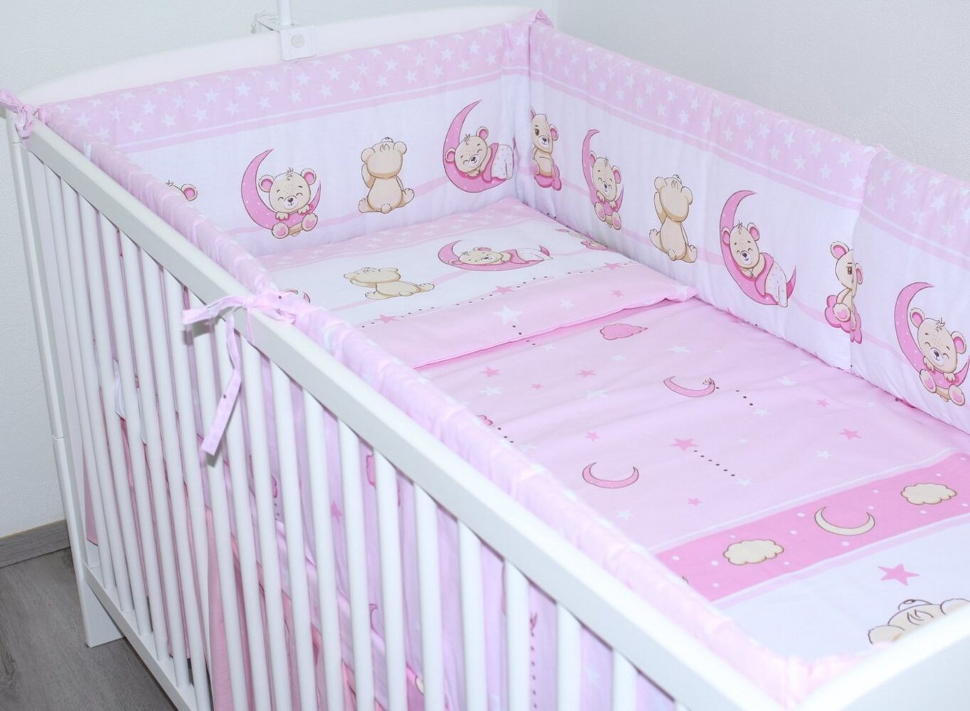 Primawela Bettnestchen Nestchen 420 cm Bettumrandung Baby Bett Kinder Nest Kopfumrandung Bild 1
