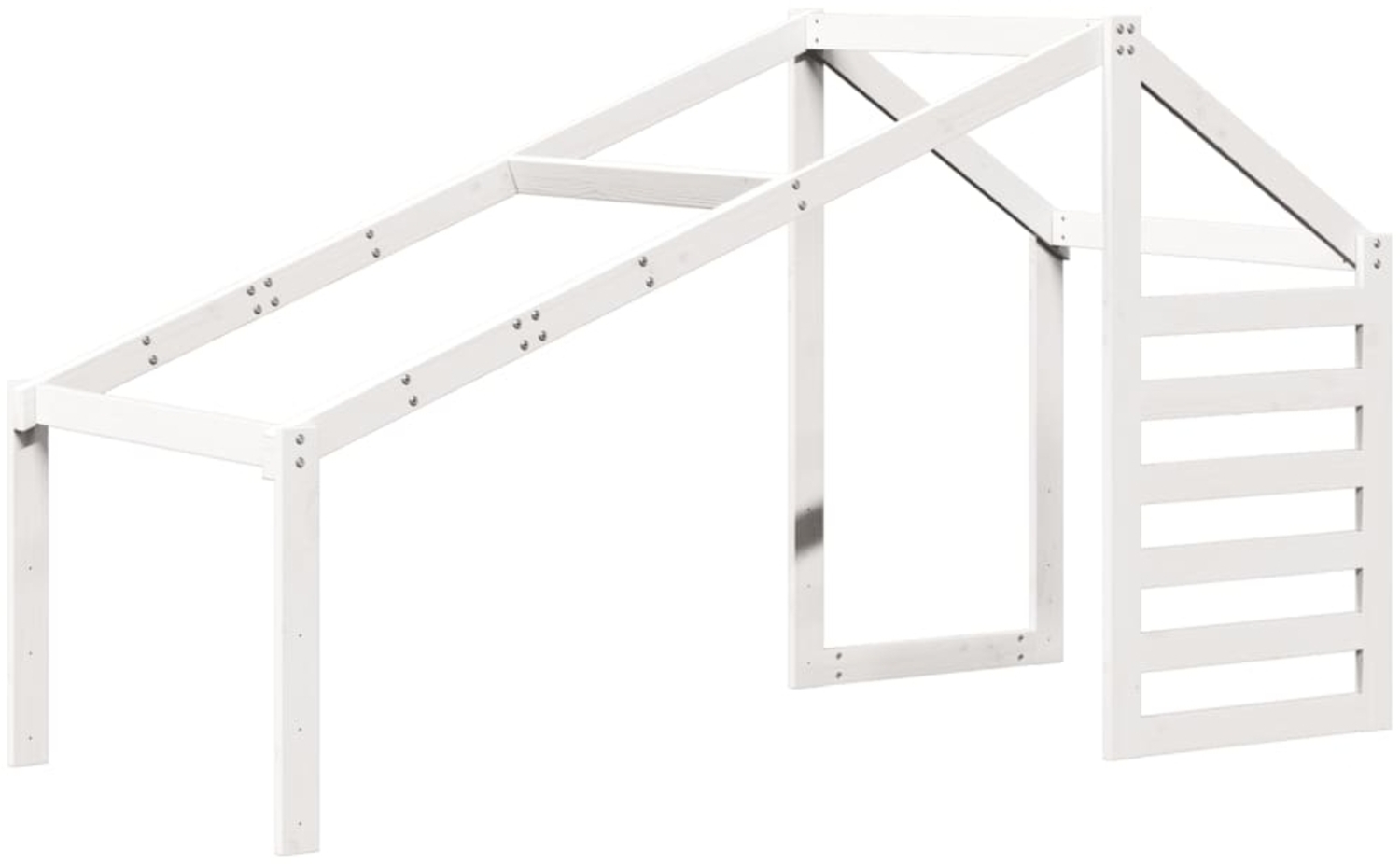 vidaXL Dach für Kinderbett Weiß 188x82x113 cm Massivholz Kiefer 846883 Bild 1