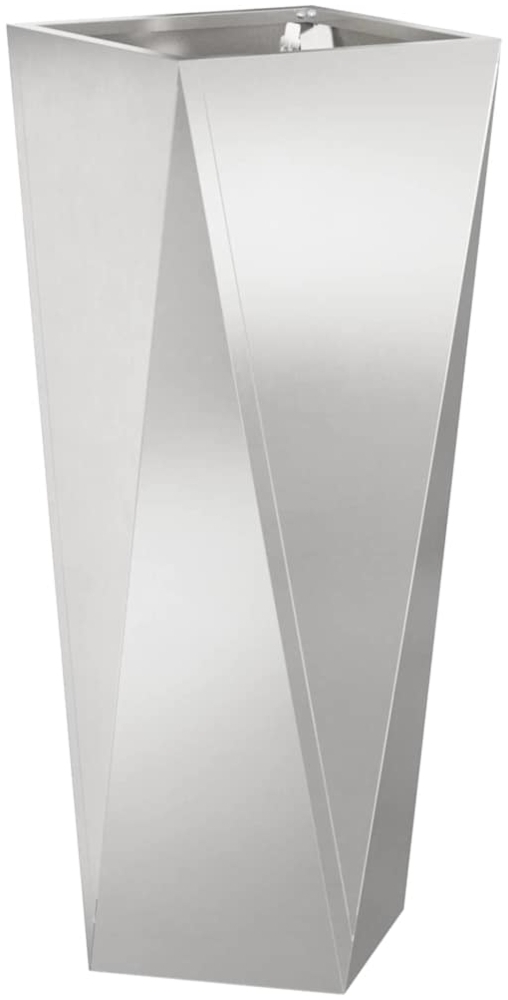 vidaXL Pflanzkübel Silber 30 x 30 x 75 cm Edelstahl 883774 Bild 1