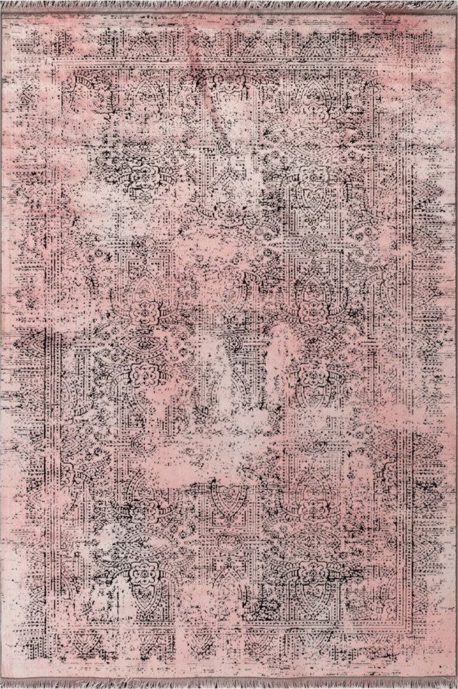 Kurzflor Teppich Emilia rechteckig - 240x340 cm - Rosa Bild 1