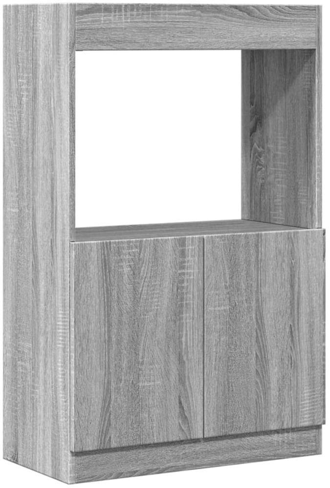 vidaXL Highboard Grau Sonoma-Eiche 63x33x100 cm Holzwerkstoff 855102 Bild 1
