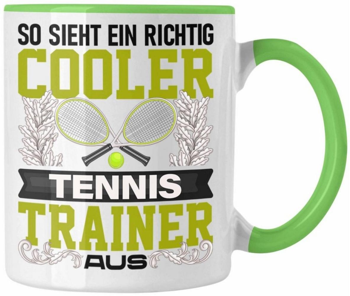 Trendation Tasse Trendation - Tennis Trainer Tasse Geschenk Lustig Spruch So Sieht Ein Bild 1