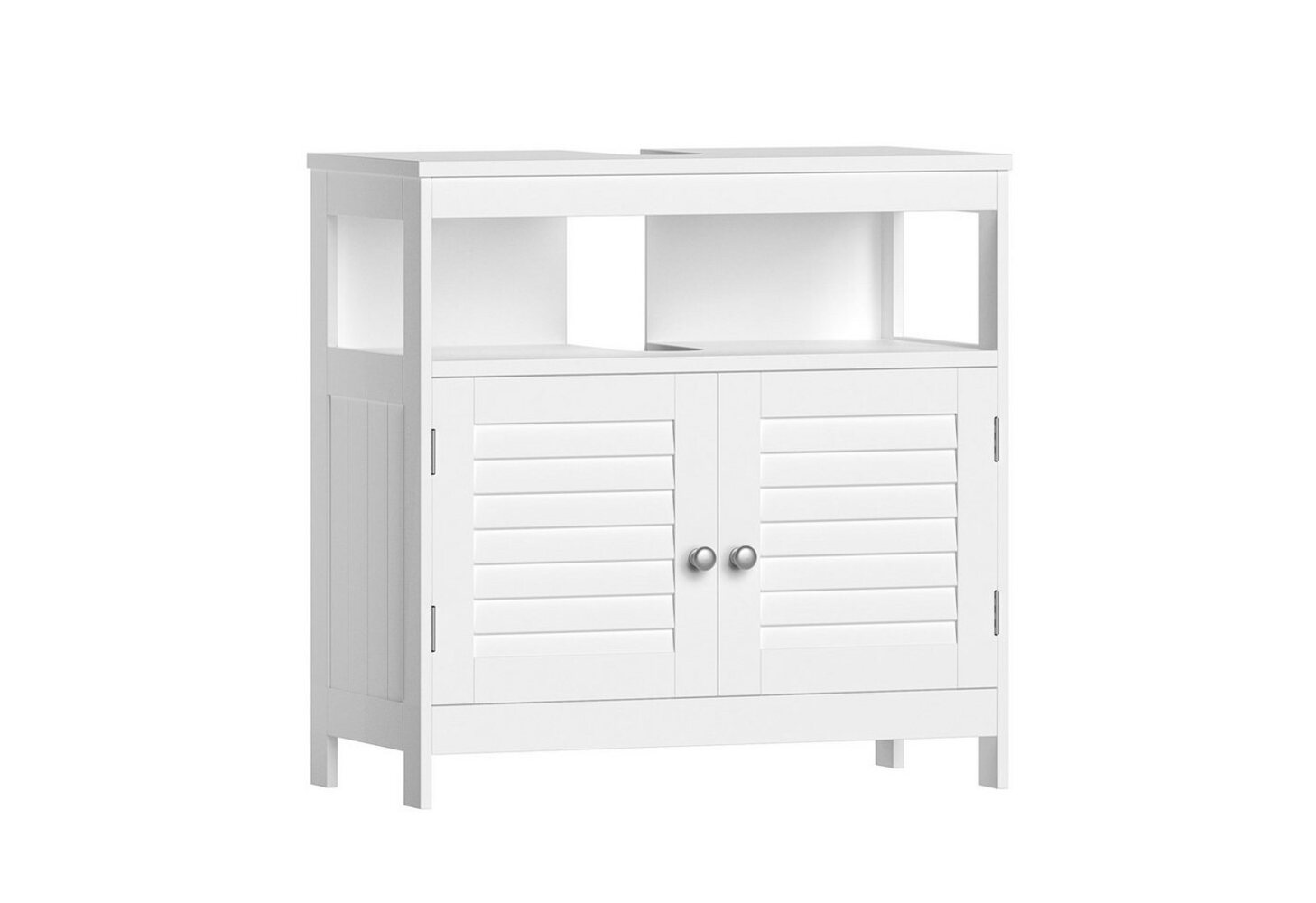 Vasagle Waschbeckenunterschrank, Holzwerkstoff Weiß, 60 x 30 x 60 cm Bild 1