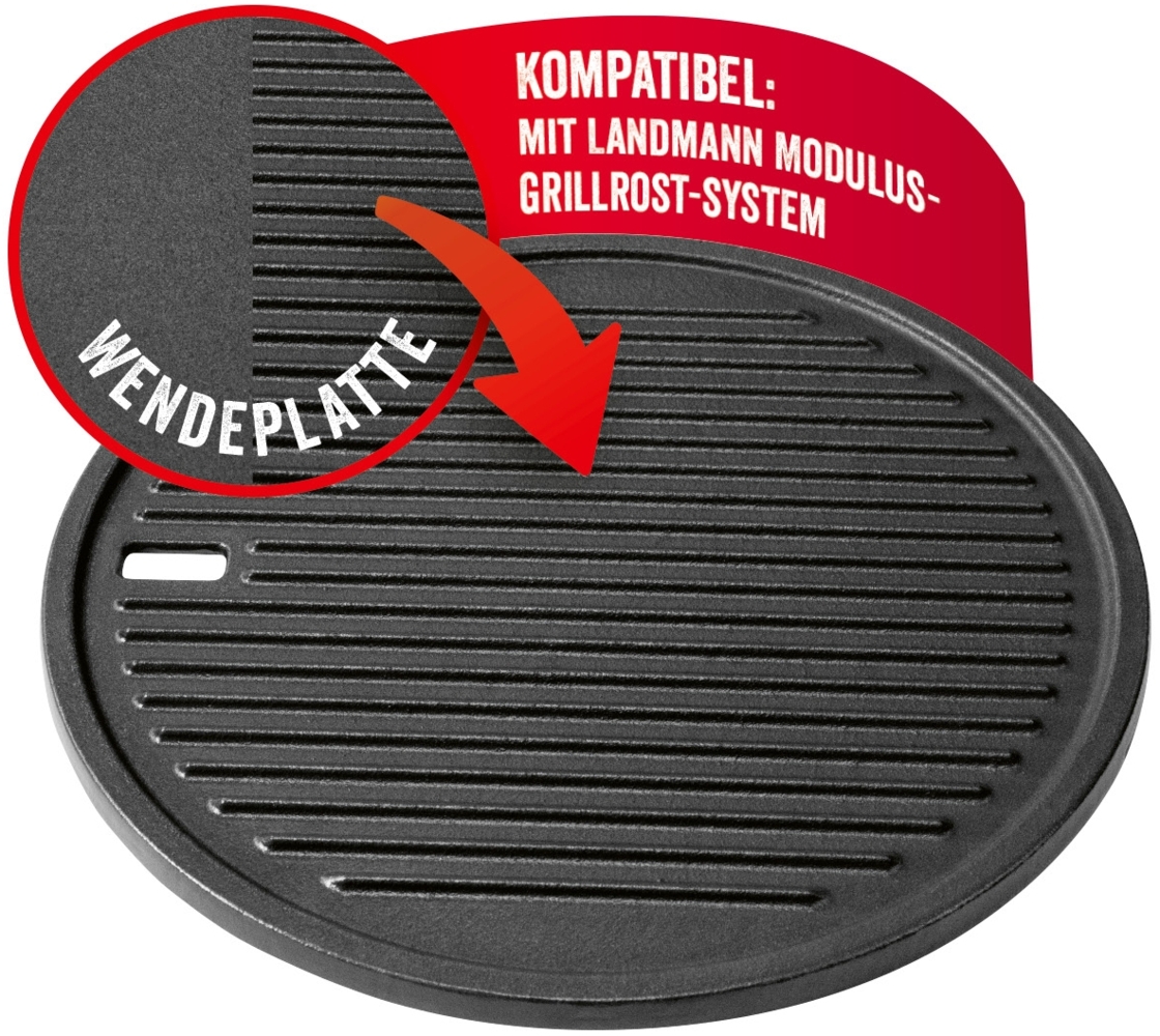 LANDMANN Grillplatte Modulus 30cm Durchmesser Bild 1