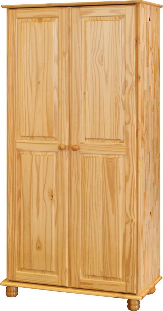 Kleiderschrank Kiefer massiv Natur lackiert B/H/T ca. 82/170/52 cm false Bild 1