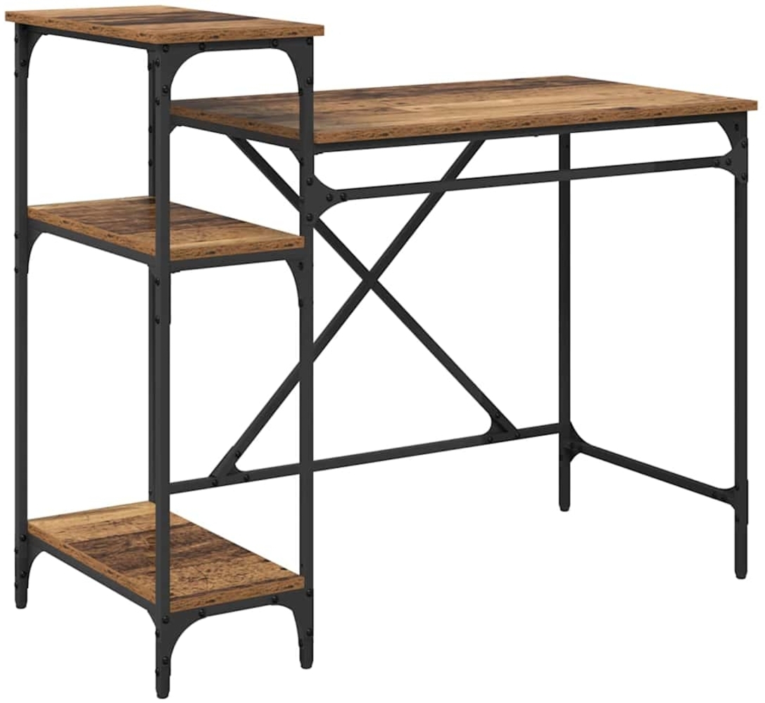 vidaXL Schreibtisch Altholz 105 x 50 x 90 cm Holzwerkstoff 881285 Bild 1