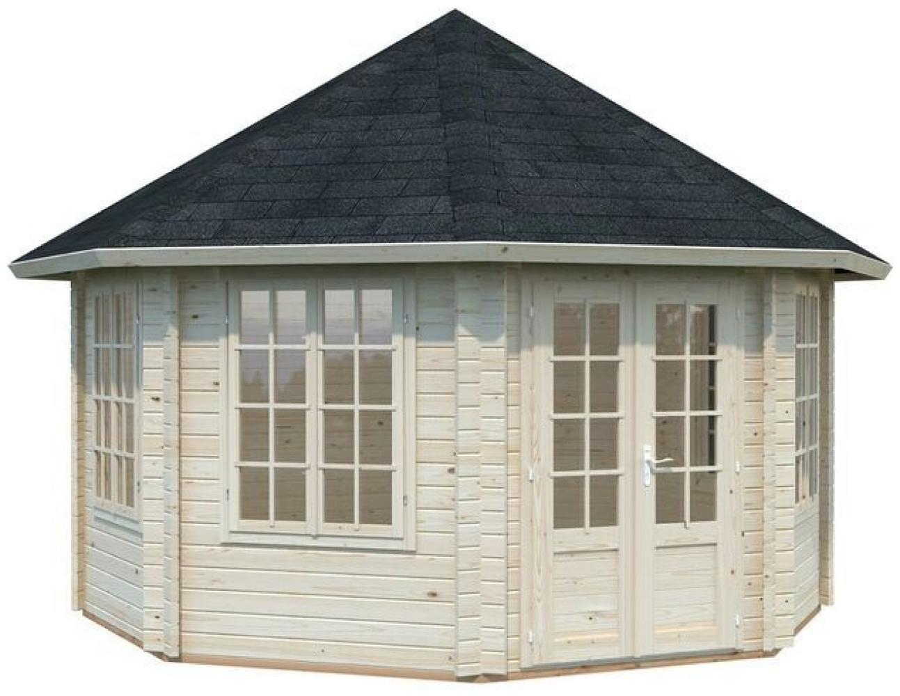Palmako Holz Pavillon Hanna, 14,1 m², transparent tauchgrundiert Bild 1
