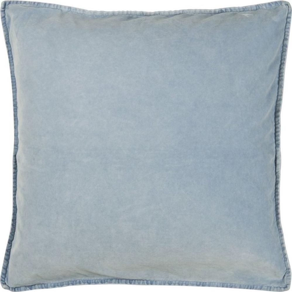 Ib Laursen - Kissenbezug Hellblau Blau 52x52cm Samt Velour (6230-26) Kissenhülle Bild 1