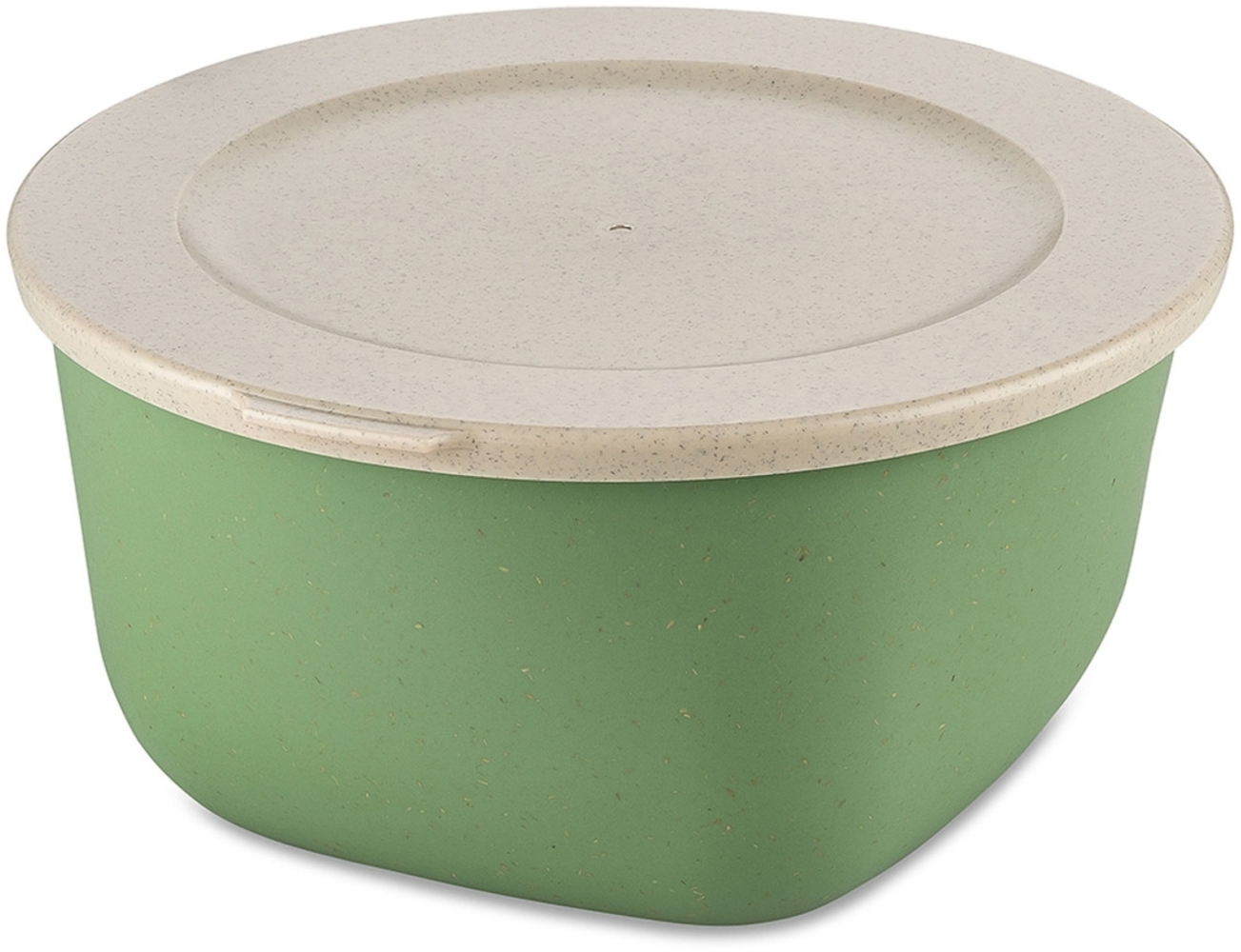 Koziol Dose Connect Box mit Deckel, Schüssel, Schale, Kunststoff-Holz-Mix, Nature Leaf Green, 2 L, 7871703 Bild 1