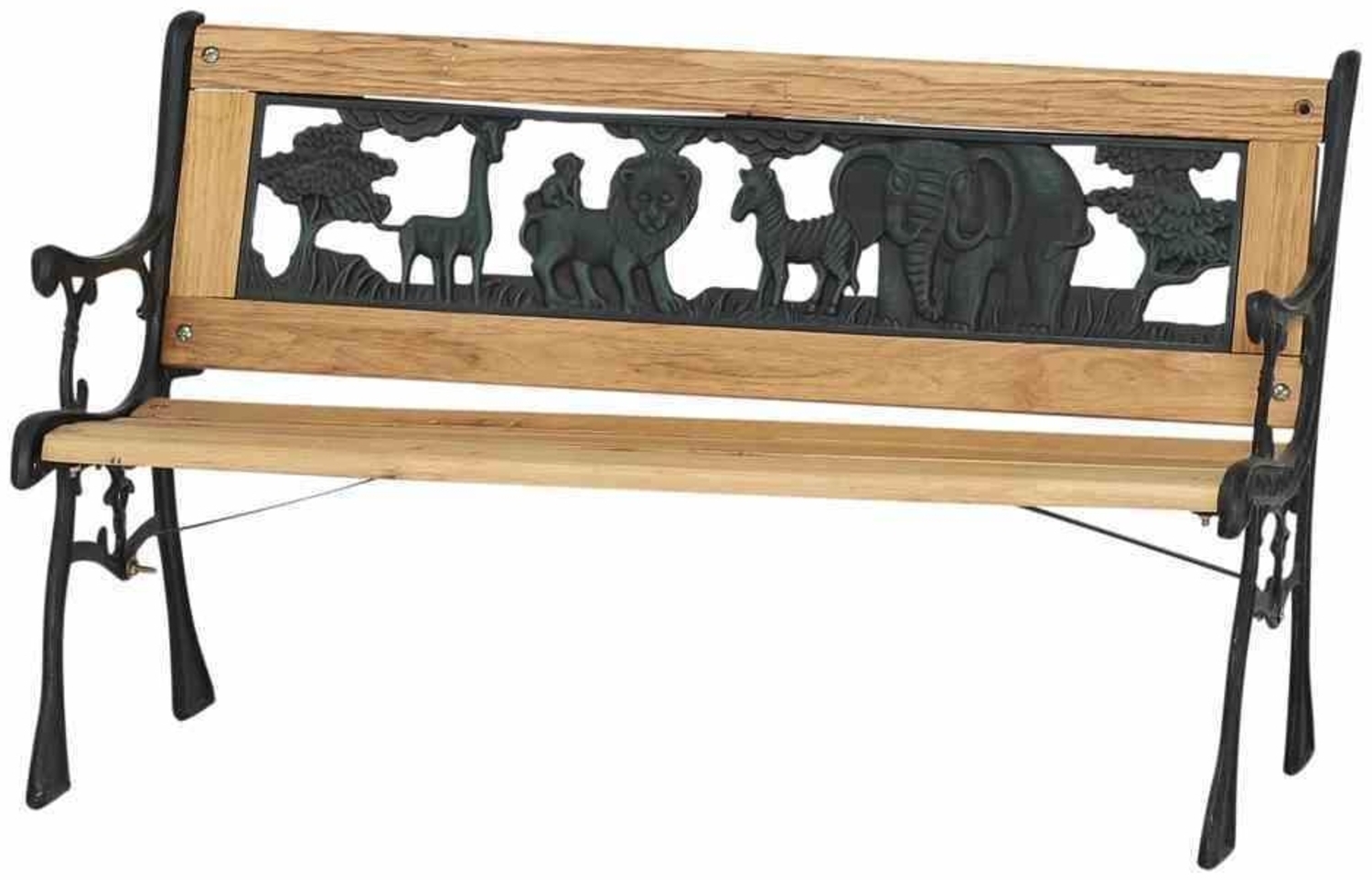 SIENA GARDEN Kindergussbank Zoo Kinderbank Kindergartenbank Parkbank Gartenmöbel Bild 1