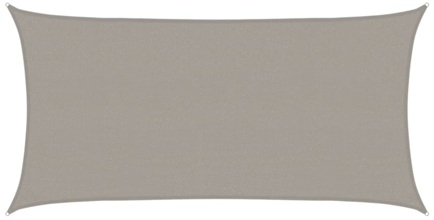 vidaXL Sonnensegel 160 g/m² Rechteckig Hellgrau 2x3,5 m HDPE 4001975 Bild 1